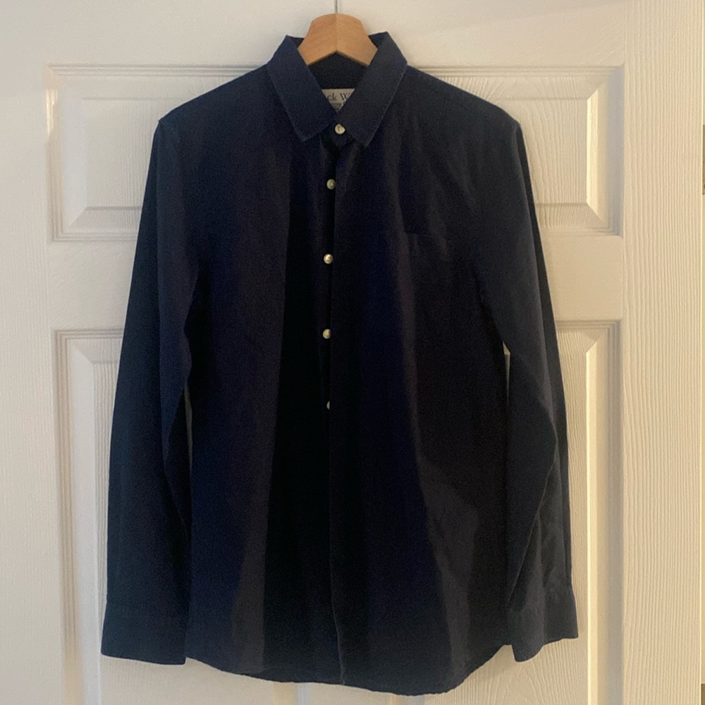 Men’s Small Jack Wills navy blue button down shirt. Used good condition